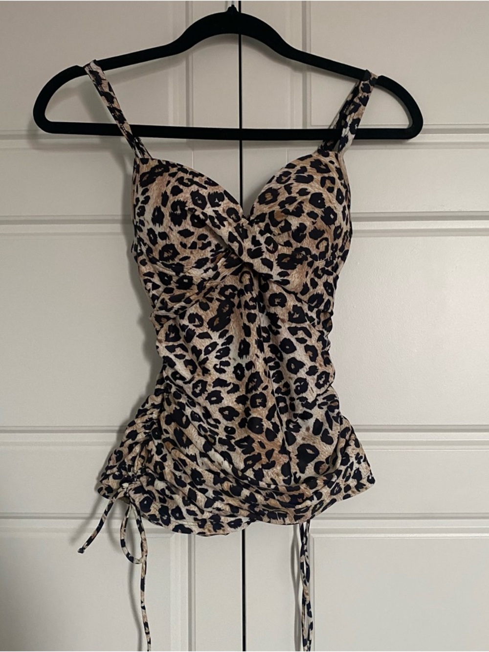 Leopard Print Bathing Suit Top